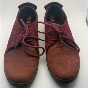 Merrell Burgundy Lace Up Shoes